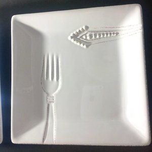 Set of handmade Clay dessert dishes Vintage by Clay Art Stone Lite